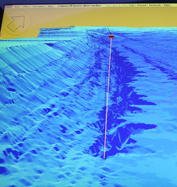 3D εικόνα του σόναρ από την λίμνη του Λοχ Νες, δείχνει το σημείο που έχει ονομαστεί «Keith Abyss»