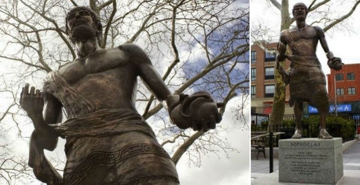 Τεράστιο άγαλμα του Σοφοκλή σε πάρκο της Νέας Υόρκης 1