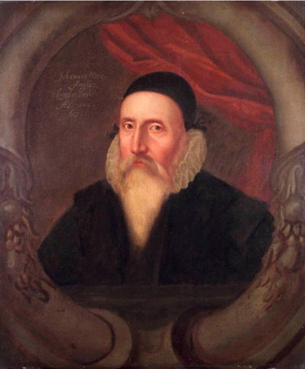 Πορτρέτο του John Dee που ζωγράφισε κατά τη διάρκεια του 17ου αιώνα άγνωστος καλλιτέχνης. 