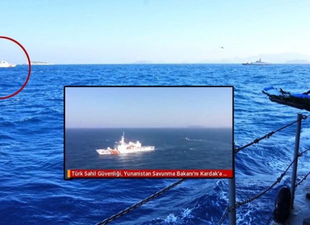 Τουρκικά πλοία εμπόδισαν την προσέγγιση Καμμένου στα Ίμια