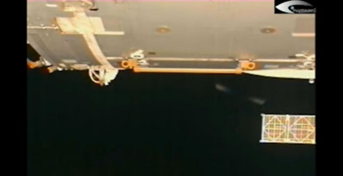 Giant UFO near the International Space Station August 1 2012_