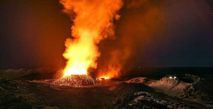dinami-fisis-agria-ekrixi-ifestiou-indiko Piton de la Fournaise